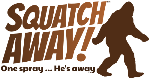 Squatch Away Logo 500x260 white outline
