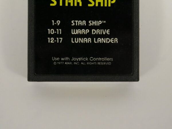 Atari 2600 Star Ship Cartridge 1977 - Image 3