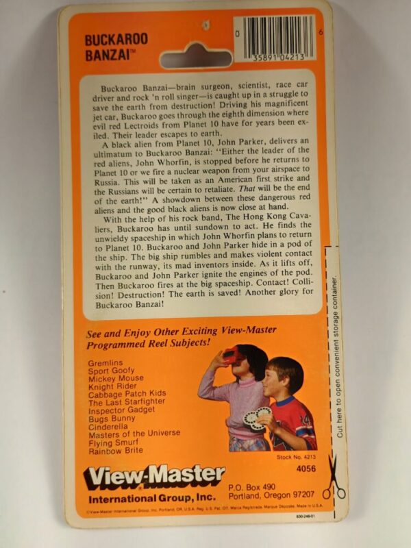 Buckaroo Banzai View-Master 3 Reel Set (1984) - Sealed, Minor Card Damage - Image 2