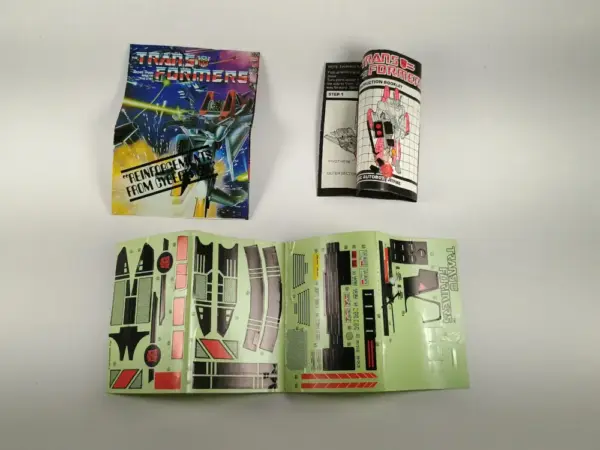 Transformers Jetfire Generation 1 Instructions and Stickers - Image 9