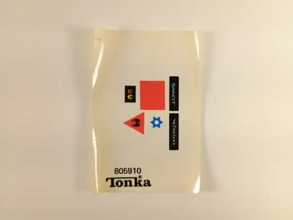 Tonka Spiral Zone Bandit – Black Widow Master of Disguise Instructions & Sticker Sheet – Vintage Original! - Image 4