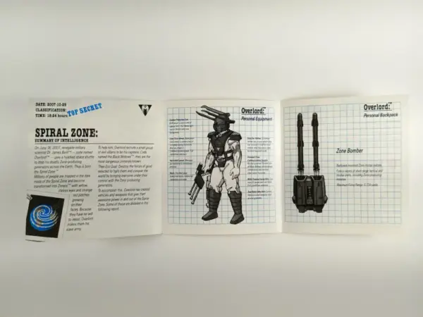 Tonka Spiral Zone Overlord – Evil Zone Rider Instructions & Sticker Sheet – Vintage 1980s Original! - Image 2