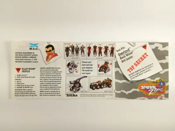 Tonka Spiral Zone Overlord – Evil Zone Rider Instructions & Sticker Sheet – Vintage 1980s Original! - Image 3