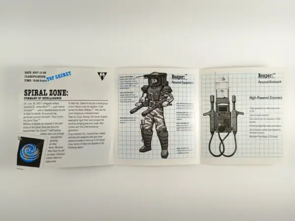 1987 Tonka Spiral Zone – Reaper Instructions + Sticker Sheet (Unused Stickers!) - Image 2