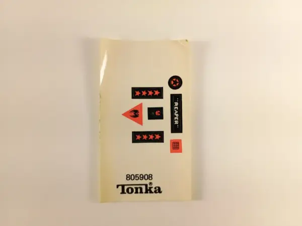 1987 Tonka Spiral Zone – Reaper Instructions + Sticker Sheet (Unused Stickers!) - Image 4
