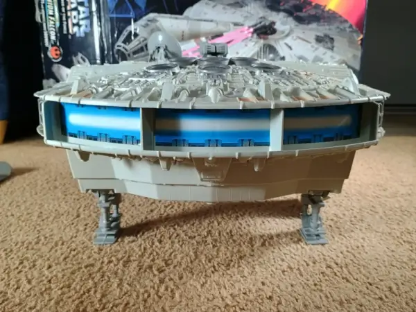 Star Wars POTF2 Electronic Millennium Falcon – Works! Only Displayed – Stickers Unused! - Image 5