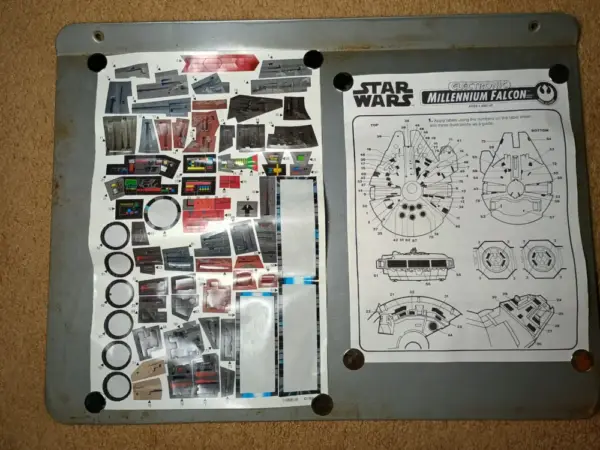 Star Wars POTF2 Electronic Millennium Falcon – Works! Only Displayed – Stickers Unused! - Image 11