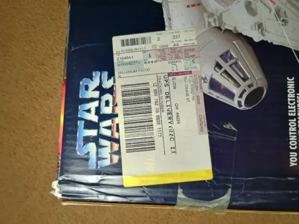 Star Wars POTF2 Electronic Millennium Falcon – Works! Only Displayed – Stickers Unused! - Image 17