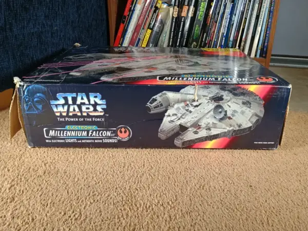 Star Wars POTF2 Electronic Millennium Falcon – Works! Only Displayed – Stickers Unused! - Image 19