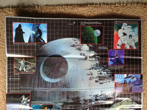Vintage Star Wars Power of the Force Planetary Map – DEATH STAR (1997) - Image 3