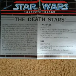 Vintage Star Wars Power of the Force Planetary Map – DEATH STAR (1997)