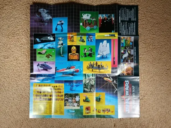 Vintage Star Wars Power of the Force Planetary Map – DEATH STAR (1997) - Image 5