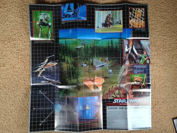 Vintage Star Wars Power of the Force Planetary Map – ENDOR (1997) - Image 2