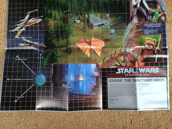 Vintage Star Wars Power of the Force Planetary Map – ENDOR (1997) - Image 4