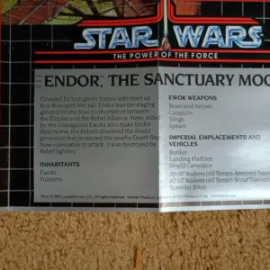 Vintage Star Wars Power of the Force Planetary Map – ENDOR (1997)