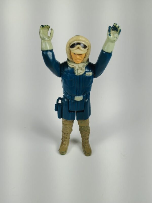 Vintage 1980 Kenner Star Wars Han Solo (Hoth Outfit) – Original Figure – No Blaster - Image 6