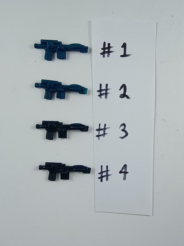 Original 1978 Kenner Star Wars Imperial Stormtrooper Blaster (#4 Black) — Vintage Figure Weapon