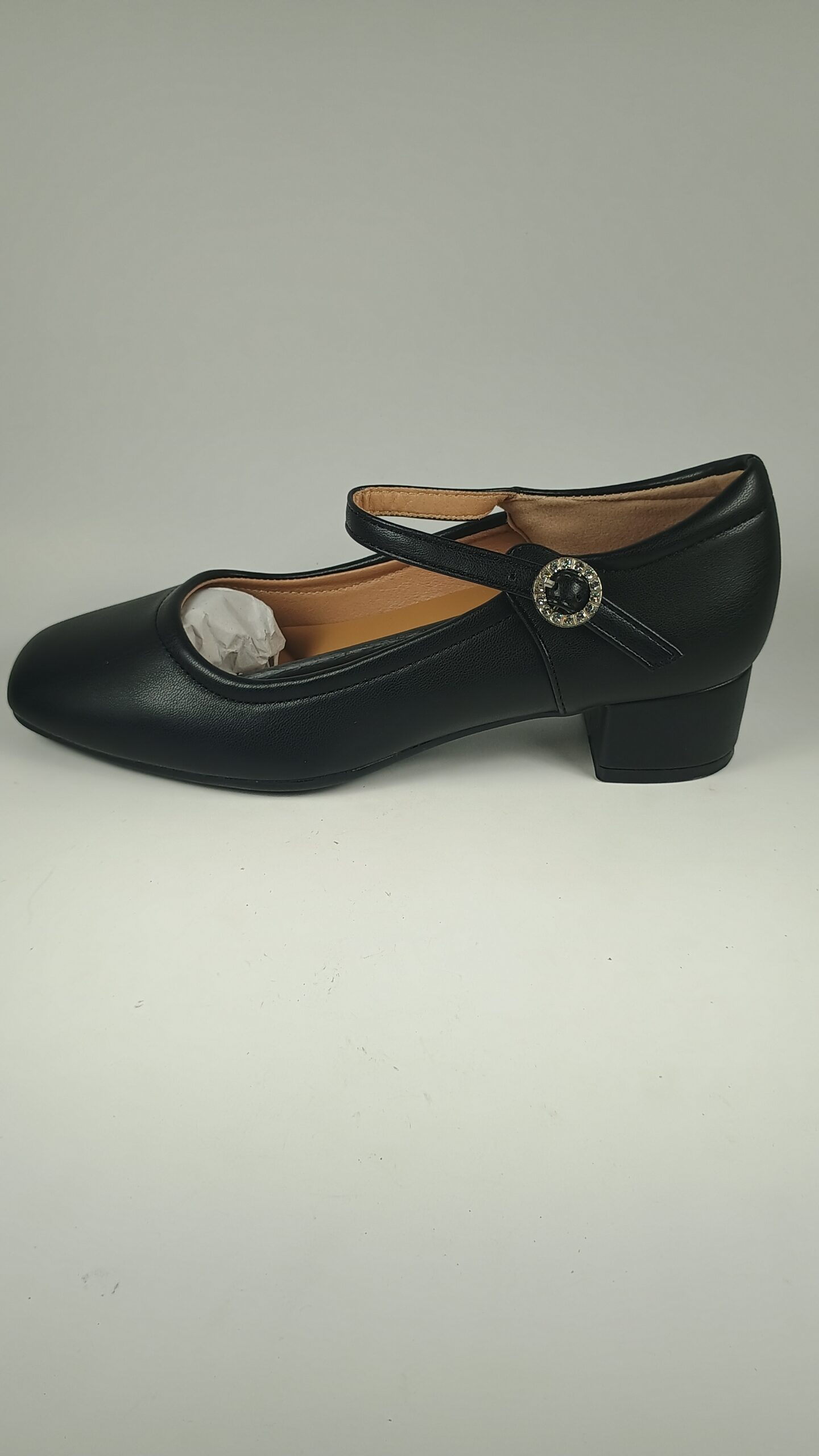 Women's Black Size US 6.5 Thick Low Heeled Squared Toe Dress Shoes 5 Women's Black Size US 6.5 Thick Low Heeled Squared Toe Dress Shoes - Image 5