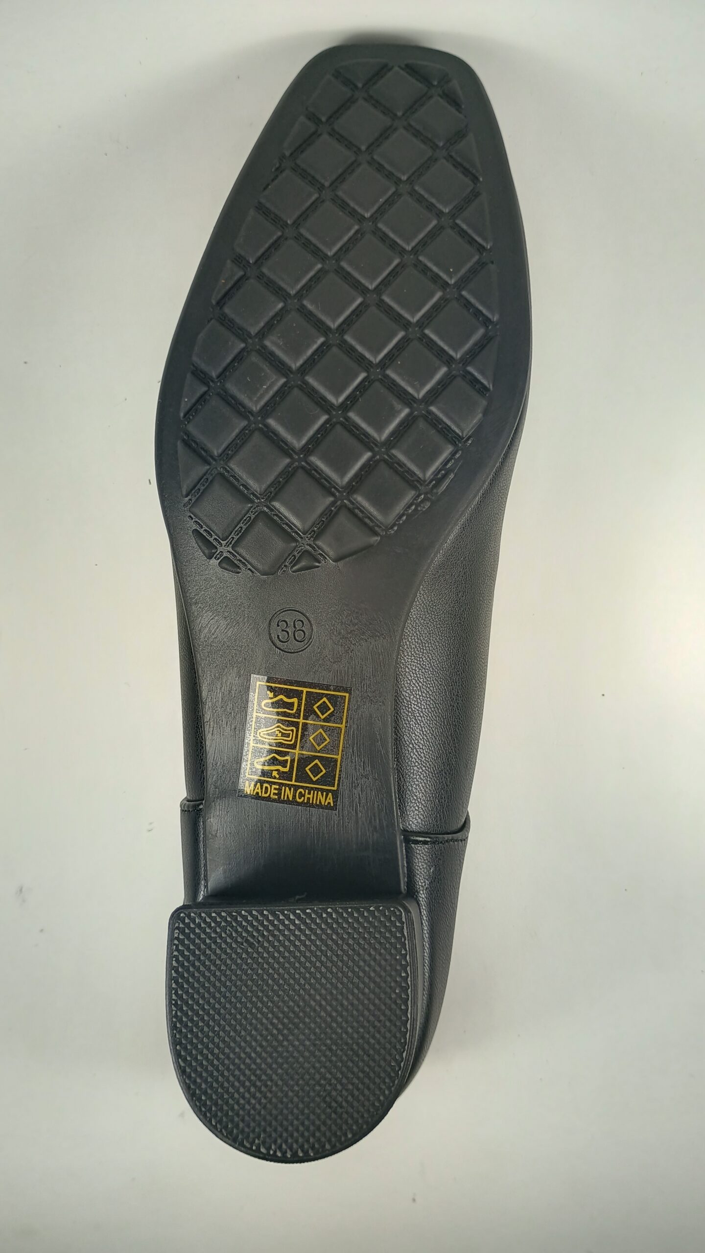 Women's Black US Size 7.5 Thick Low Heeled Squared Toe Dress Shoes 4 Women's Black US Size 7.5 Thick Low Heeled Squared Toe Dress Shoes - Image 4