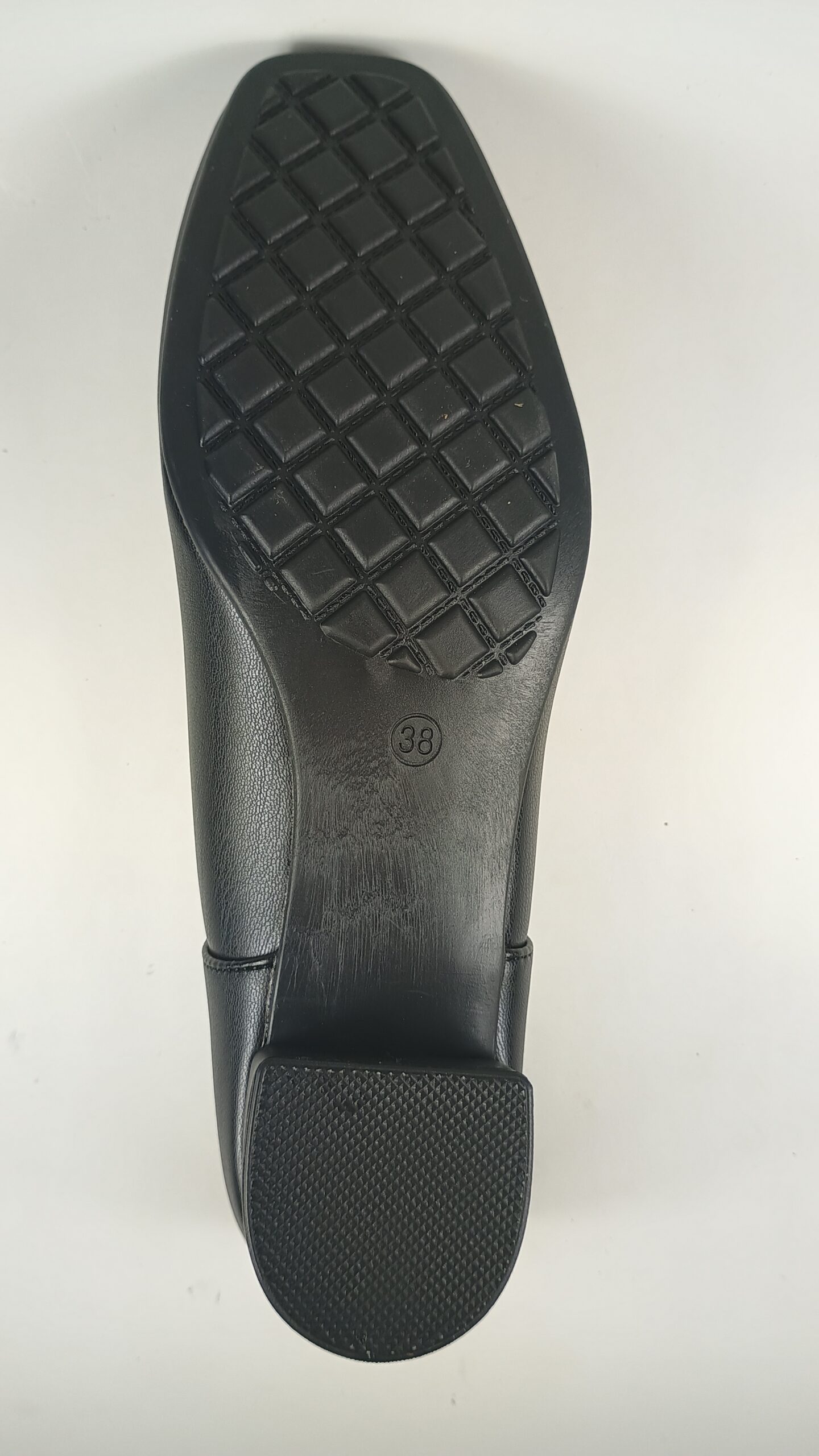 Women's Black US Size 7.5 Thick Low Heeled Squared Toe Dress Shoes 7 Women's Black US Size 7.5 Thick Low Heeled Squared Toe Dress Shoes - Image 7
