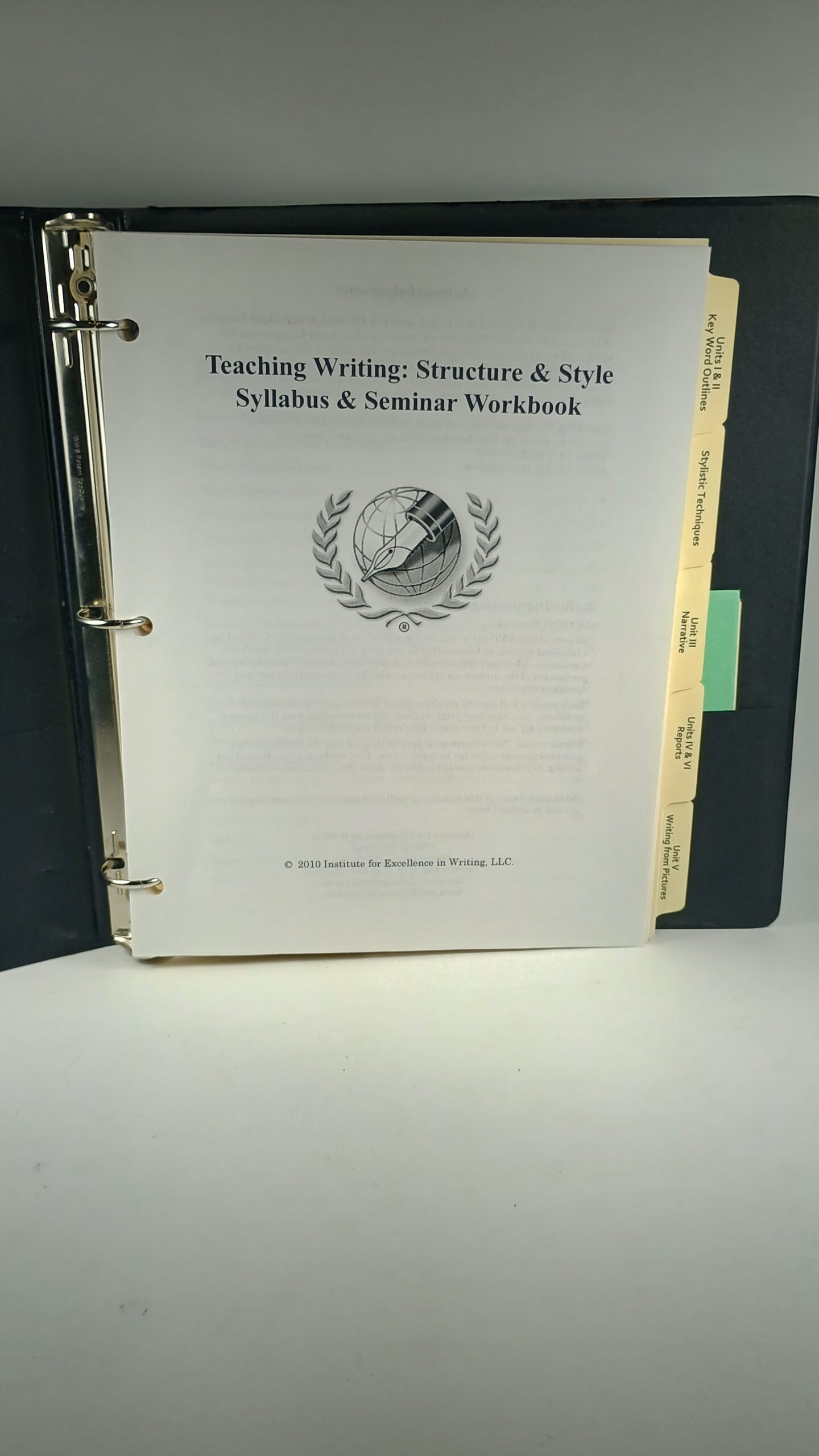 IEW-Teaching Writing: Structure and Style Workbook Binder & DVD Set 2 IEW-Teaching Writing: Structure and Style Workbook Binder & DVD Set - Image 2