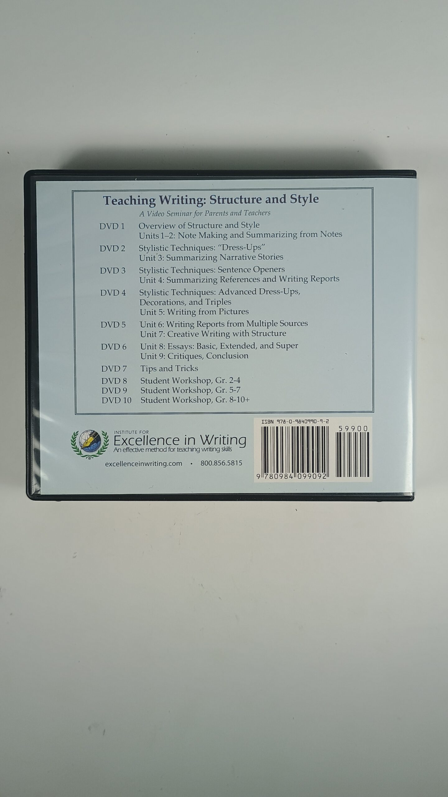 IEW-Teaching Writing: Structure and Style Workbook Binder & DVD Set 7 IEW-Teaching Writing: Structure and Style Workbook Binder & DVD Set - Image 7
