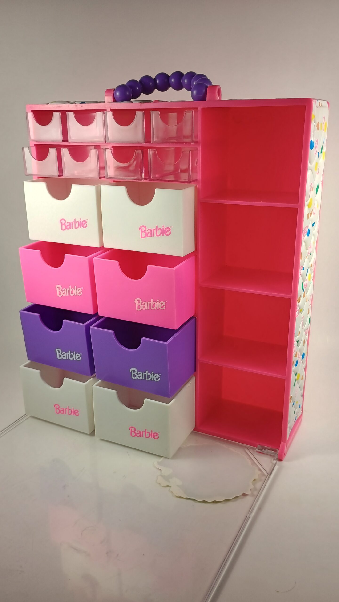 Vintage Barbie 1993 Tons of Drawers Storage Organizer Carry Case 2 Vintage Barbie 1993 Tons of Drawers Storage Organizer Carry Case - Image 2