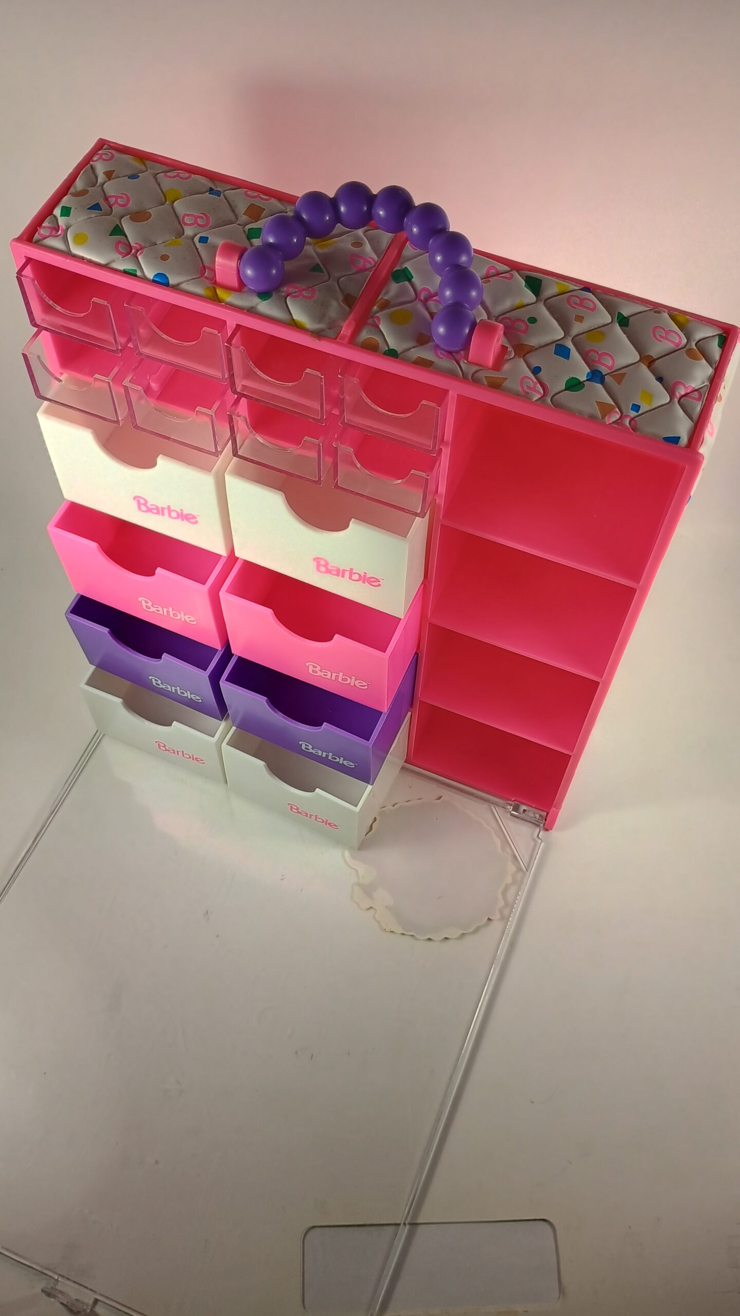 Vintage Barbie 1993 Tons of Drawers Storage Organizer Carry Case 3 Vintage Barbie 1993 Tons of Drawers Storage Organizer Carry Case - Image 3