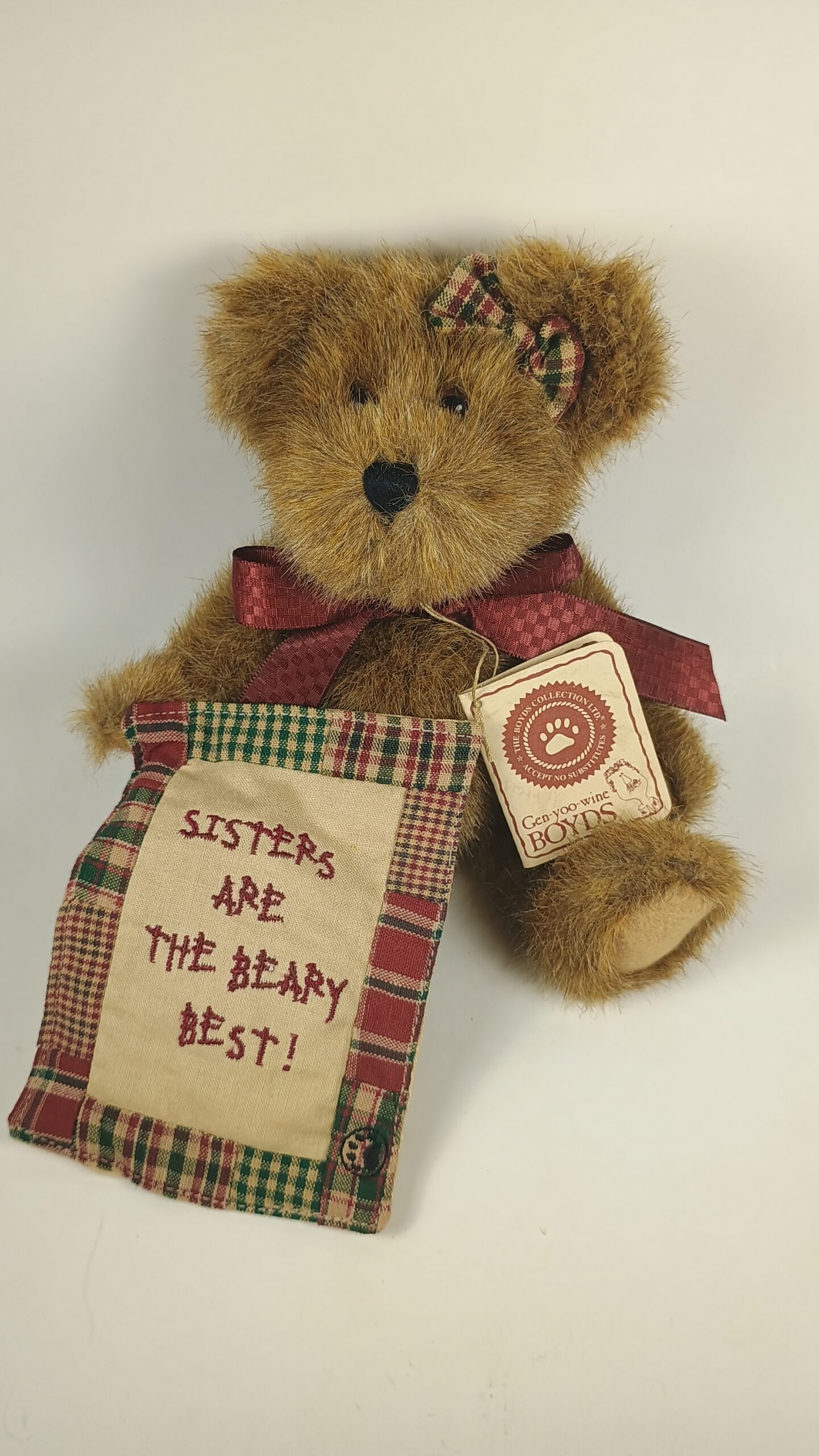 Boyds Plush "Sisters Are the Beary Best!" Teddy Bear 1 Boyds Plush "Sisters Are the Beary Best!" Teddy Bear