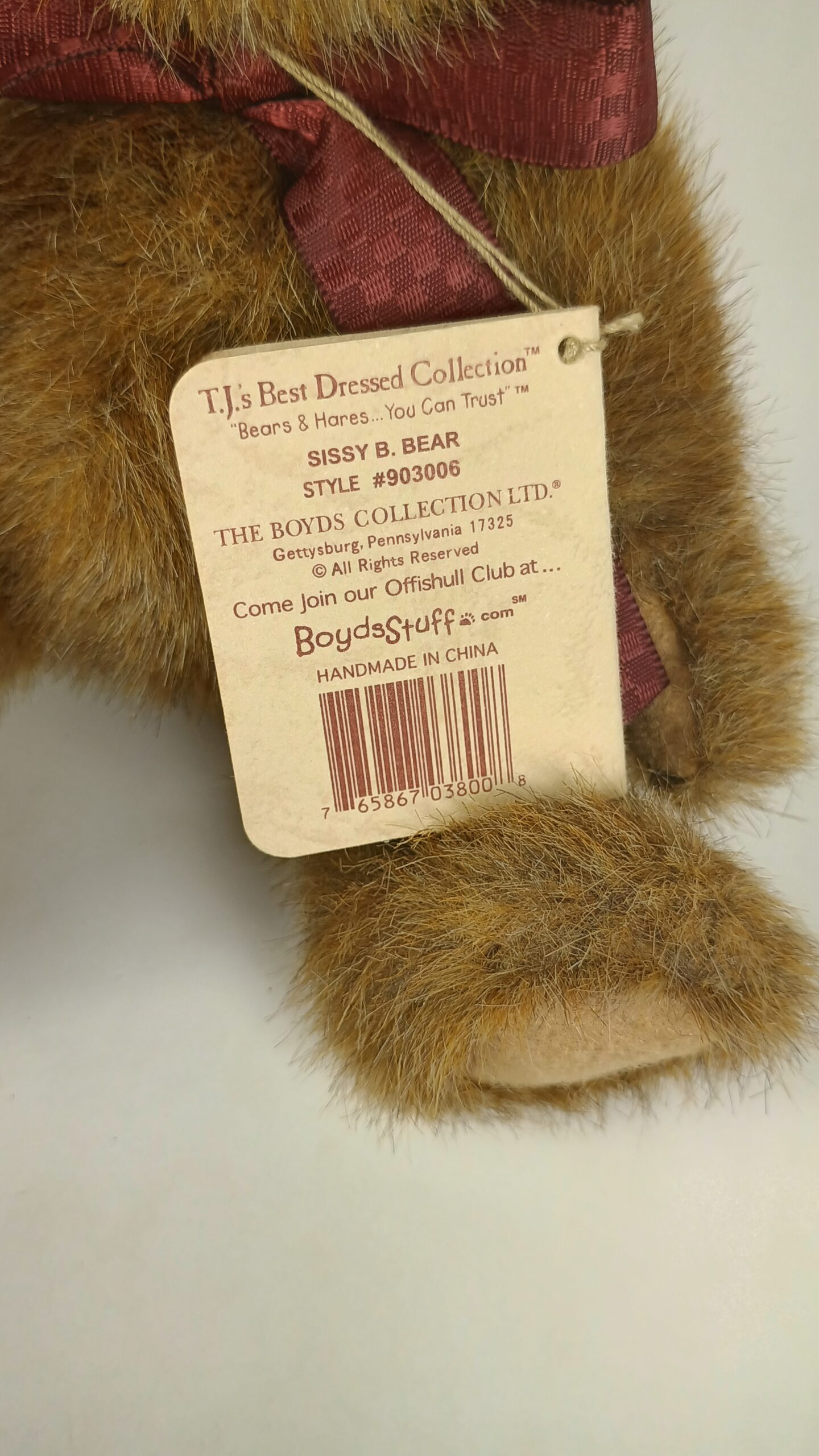 Boyds Plush "Sisters Are the Beary Best!" Teddy Bear 4 Boyds Plush "Sisters Are the Beary Best!" Teddy Bear - Image 4