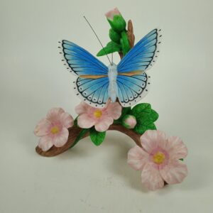 1991 Lenox Adonis Blue Porcelain Butterfly Figurine